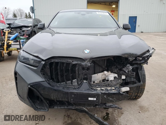 2024 BMW X6 xDrive40i with VIN 5UX33EX01R9T50154, listed as a Copart auction lot 85329074 with 0 mi miles and Salvage Title. Bid and sale history available at carsss.com. Image 5.