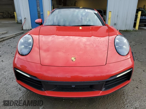 2024 Porsche 911 Carrera S with VIN WP0AB2A96RS219361, listed as a Copart auction lot 87892865 with 3,412 mi miles and Salvage Title. Bid and sale history available at carsss.com. Image 5.