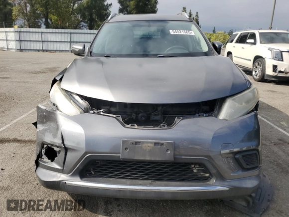 2015 Nissan Rogue SV with VIN KNMAT2MT4FP562897, listed as a Copart auction lot 54521565 with 38,682 mi miles and Salvage Title. Bid and sale history available at carsss.com. Image 5.