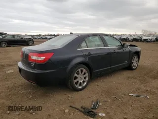 2008 Lincoln MKZ with VIN 3LNHM28T48R620892, listed as a Copart auction lot 49713285 with 144,138 mi miles and Salvage Title. Bid and sale history available at carsss.com. Image 3.