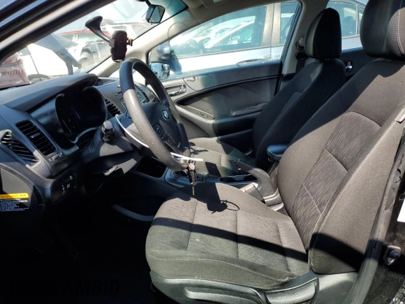 2016 Kia Forte LX with VIN KNAFK4A66G5585093, listed as a Copart auction lot 52929135 with 194,227 mi miles and Salvage Title. Bid and sale history available at carsss.com. Image 7.