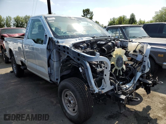 2024 Ford F-250 XL with VIN 1FTBF2BA1RED63447, listed as a Copart auction lot 57393255 with 12,343 mi miles and Salvage title. Bid and sale history available at DreamBid. Image 4.
