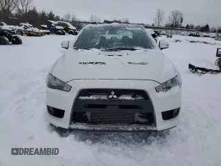 2015 Mitsubishi Lancer Evolution Final Edition with VIN JA32W7FV4FU027186, listed as a Copart auction lot 87299484 with 69,266 mi miles and Salvage Title. Bid and sale history available at carsss.com. Image 5.