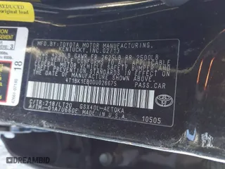 2013 Toyota Avalon XLE with VIN 4T1BK1EB0DU026675, listed as a IAAI auction lot 40994418 with 1 mi miles. Bid and sale history available at carsss.com. Image 9.