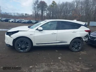 2023 Acura RDX w/A-Spec Package with VIN 5J8TC2H65PL010087, listed as a IAAI auction lot 41732497 with 14,849 mi miles. Bid and sale history available at carsss.com. Image 14.