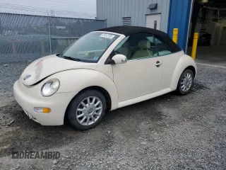 2005 Volkswagen Beetle z VIN 3VWCM21Y75M313890, wystawiony jako Copart lot #57412725 z przebiegiem 83 771 mil mil oraz Szkoda całkowita • Salvage title. Historia ofert i sprzedaży dostępna na DreamBid. Obrazek 1.