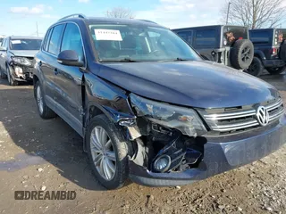 2016 Volkswagen Tiguan S with VIN WVGBV7AX5GW526285, listed as a IAAI auction lot 41445284 with 130,954 mi miles and . Bid and sale history available at DreamBid. Image 6.