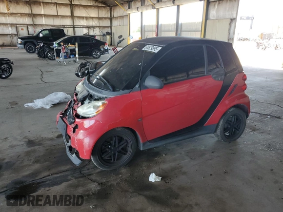 2013 Smart fortwo Pure with VIN WMEEJ3BA2DK663995, listed as a Copart auction lot 54629895 with Not Provided miles and Salvage Title. Bid and sale history available at DreamBid. Image 1.