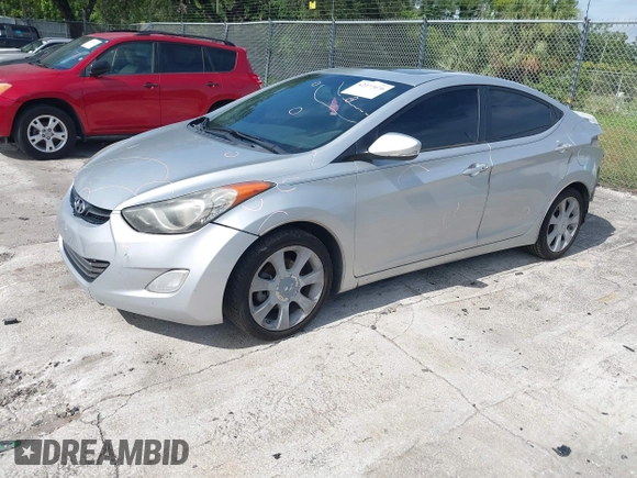 2013 Hyundai Elantra GLS with VIN KMHDH4AE4DU703817, listed as a IAAI auction lot 42377070 with 193,951 mi miles and . Bid and sale history available at DreamBid. Image 2.