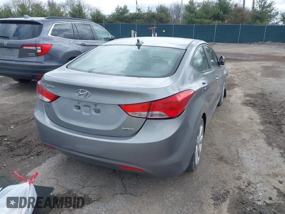 2013 Hyundai Elantra GLS with VIN KMHDH4AE3DU919481, listed as a IAAI auction lot 41971439 with 176,053 mi miles and . Bid and sale history available at DreamBid. Image 4.
