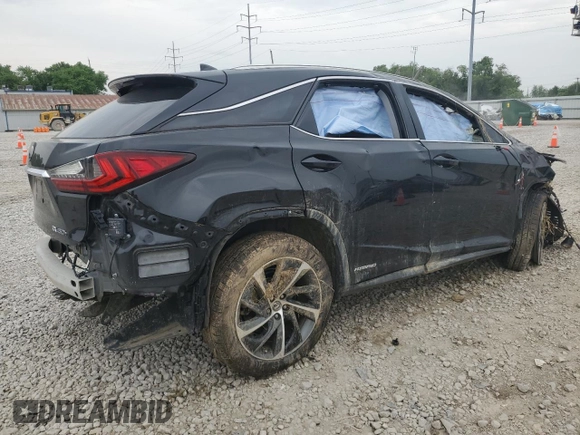 2018 Lexus RX 450h z VIN 2T2BGMCA6JC022555, wystawiony jako Copart lot #59520715 z przebiegiem Nie podano mil oraz Szkoda całkowita • Salvage title. Historia ofert i sprzedaży dostępna na DreamBid. Obrazek 3.
