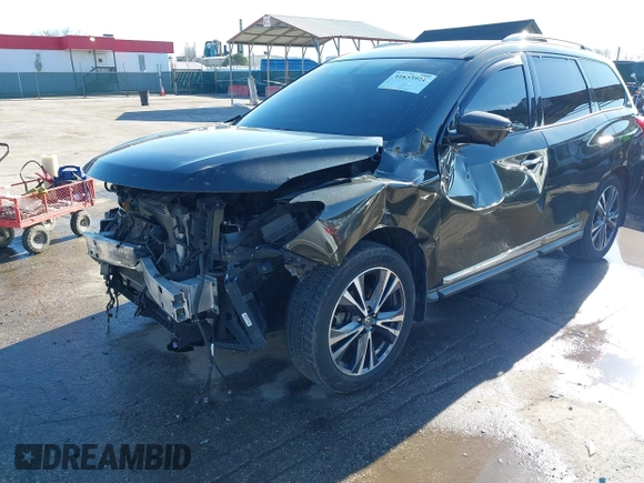 2017 Nissan Pathfinder SL with VIN 5N1DR2MM8HC672040, listed as a IAAI auction lot 41853921 with 168,877 mi miles. Bid and sale history available at carsss.com. Image 6.