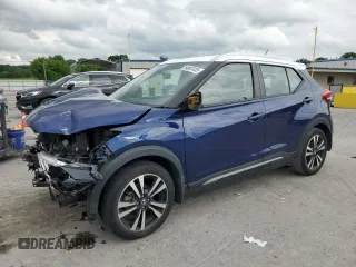 2019 Nissan Kicks SR z VIN 3N1CP5CU5KL484776, wystawiony jako Copart lot #54897435 z przebiegiem 61 477 mil mil oraz Szkoda całkowita • Salvage title. Historia ofert i sprzedaży dostępna na DreamBid. Obrazek 1.