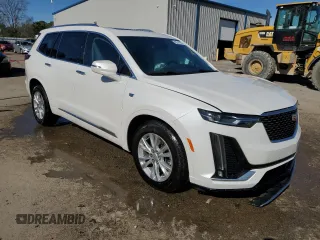 2021 Cadillac XT6 Luxury with VIN 1GYKPAR46MZ172366, listed as a Copart auction lot 42741985 with 33,800 mi miles and Salvage title. Bid and sale history available at DreamBid. Image 4.