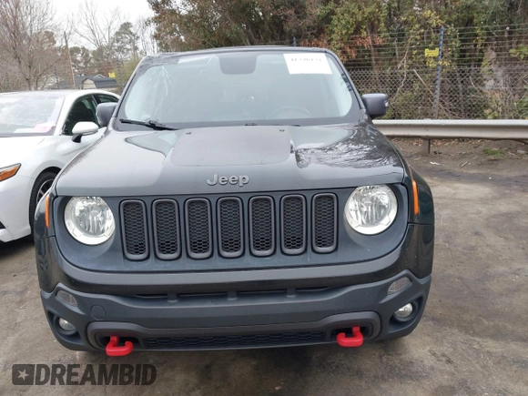 2015 Jeep Renegade Trailhawk with VIN ZACCJBCT0FPC45038, listed as a IAAI auction lot 41796152 with 91,456 mi miles and . Bid and sale history available at DreamBid. Image 12.