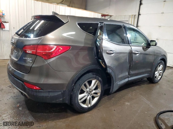2013 Hyundai Santa Fe 2.0T Sport with VIN 5XYZWDLA7DG100887, listed as a Copart auction lot 50761015 with 153,182 mi miles and Salvage Title. Bid and sale history available at carsss.com. Image 3.