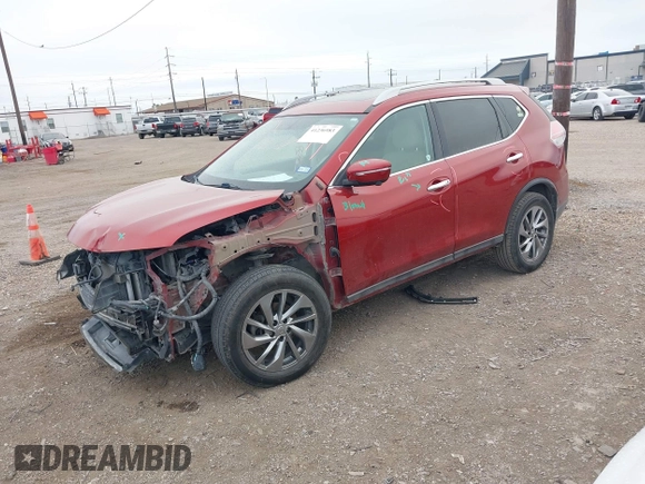 2015 Nissan Rogue SL with VIN 5N1AT2MT0FC866375, listed as a IAAI auction lot 41236983 with 125,074 mi miles. Bid and sale history available at carsss.com. Image 18.