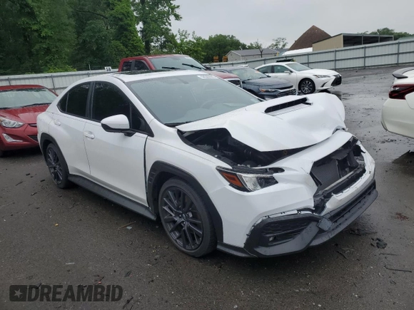 2023 Subaru WRX Premium with VIN JF1VBAF63P9809473, listed as a Copart auction lot 58580665 with 13,082 mi miles and Salvage title. Bid and sale history available at DreamBid. Image 4.