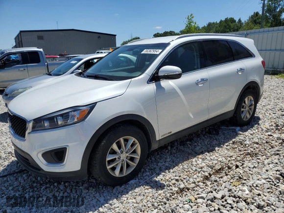 2018 Kia Sorento LX V6 with VIN 5XYPGDA55JG373056, listed as a Copart auction lot 56362954 with 138,283 mi miles and Clean Title. Bid and sale history available at carsss.com. Image 1.