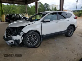 2020 Honda CR-V EX with VIN 5J6RW1H57LA017172, listed as a Copart auction lot 58422025 with 44,642 mi miles and Salvage title. Bid and sale history available at DreamBid. Image 1.