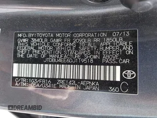 2013 Toyota Corolla L with VIN JTDBU4EE6DJ119518, listed as a IAAI auction lot 41963425 with 71,276 mi miles. Bid and sale history available at carsss.com. Image 9.