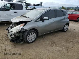 2014 Nissan Note S with VIN 3N1CE2CPXEL426570, listed as a Copart auction lot 53001065 with 63,379 mi miles and Salvage title. Bid and sale history available at DreamBid. Image 1.