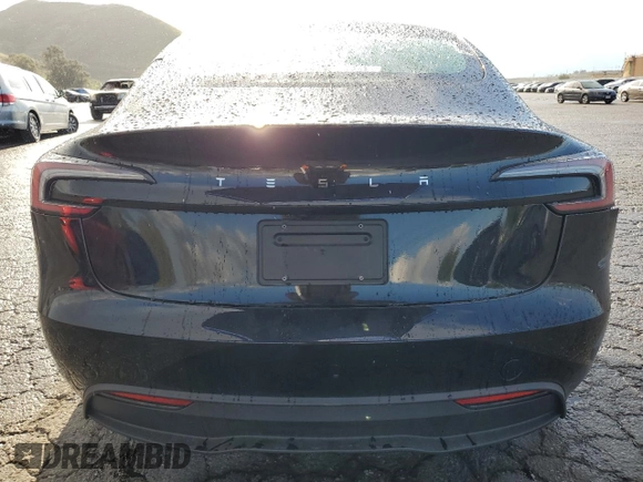 2024 Tesla Model 3 with VIN 5YJ3E1EA5RF738574, listed as a Copart auction lot 48425325 with 9,423 mi miles and Salvage Title. Bid and sale history available at DreamBid. Image 6.