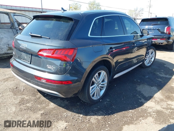 2018 Audi Q5 Premium Plus z VIN WA1BNAFY7J2149356, wystawiony jako IAAI lot #41851706 z przebiegiem 134 874 mil mil oraz . Historia ofert i sprzedaży dostępna na DreamBid. Obrazek 4.