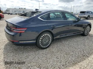 2023 Genesis G80 with VIN KMTGE4S13PU005971, listed as a Copart auction lot 74356713 with 23 mi miles and . Bid and sale history available at carsss.com. Image 3.