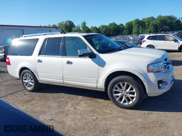 2015 Ford Expedition Max Limited with VIN 1FMJK2ATXFEF06431, listed as a IAAI auction lot 42805495 with 145,905 mi miles and . Bid and sale history available at DreamBid. Image 13.