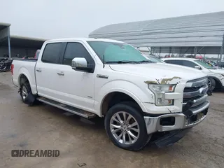 2015 Ford F-150 XL with VIN 1FTEW1CG0FKE36783, listed as a IAAI auction lot 41408208 with 141,254 mi miles. Bid and sale history available at carsss.com. Image 1.