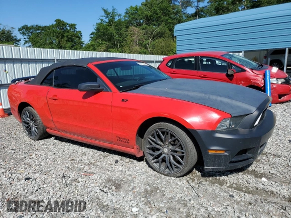 2013 Ford Mustang V6 with VIN 1ZVBP8EM4D5280445, listed as a Copart auction lot 55115015 with 191,611 mi miles and Salvage title. Bid and sale history available at DreamBid. Image 4.