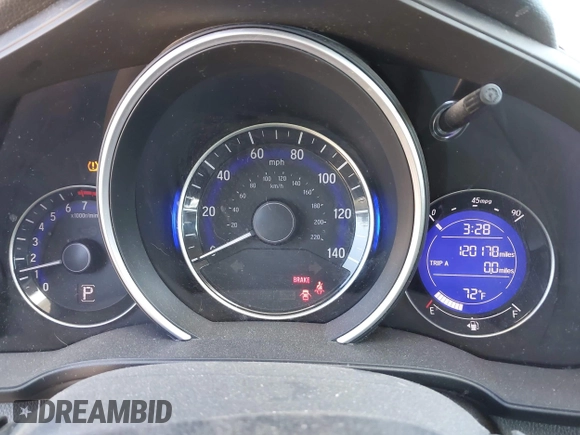2015 Honda Fit LX with VIN 3HGGK5H58FM765907, listed as a IAAI auction lot 42061158 with 120,178 mi miles. Bid and sale history available at carsss.com. Image 7.