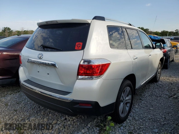2012 Toyota Highlander Limited with VIN 5TDYK3EH0CS084237, listed as a Copart auction lot 59277415 with 199,347 mi miles and Salvage title. Bid and sale history available at DreamBid. Image 3.