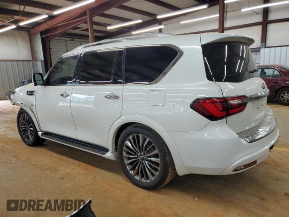 2019 Infiniti QX80 Luxe with VIN JN8AZ2NC0K9460111, listed as a Copart auction lot 53490725 with 148,061 mi miles and Salvage Title. Bid and sale history available at DreamBid. Image 2.