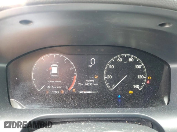 2024 Honda HR-V EX-L with VIN 3CZRZ2H75RM734874, listed as a Copart auction lot 58406715 with 12,331 mi miles and Salvage title. Bid and sale history available at DreamBid. Image 9.