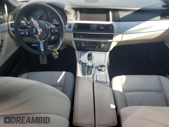 2014 BMW 5 Series 535i xDrive with VIN WBA5B3C55ED532060, listed as a Copart auction lot 48611175 with 138,915 mi miles and Salvage Title. Bid and sale history available at carsss.com. Image 8.