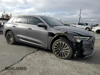 2019 Audi e-tron Prestige with VIN WA1VABGE6KB013000, listed as a Copart auction lot 46866995 with 54,469 mi miles and Salvage Title. Bid and sale history available at carsss.com. Image 4.