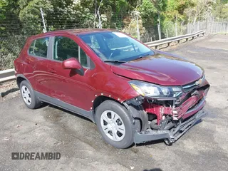 2017 Chevrolet Trax LS with VIN 3GNCJKSBXHL231417, listed as a IAAI auction lot 42032587 with 56,986 mi miles. Bid and sale history available at carsss.com. Image 1.