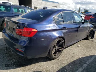 2016 BMW M3 with VIN WBS8M9C57G5D30360, listed as a Copart auction lot 43237344 with 81,879 mi miles. Bid and sale history available at carsss.com. Image 3.