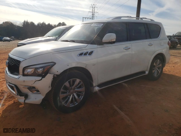 2017 Infiniti QX80 with VIN JN8AZ2NE7H9151634, listed as a Copart auction lot 82794044 with 126,549 mi miles and Salvage Title. Bid and sale history available at carsss.com. Image 1.