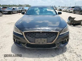 2018 Genesis G80 Sport with VIN KMHGN4JB9JU232870, listed as a Copart auction lot 57445915 with 62,172 mi miles and Salvage title. Bid and sale history available at DreamBid. Image 5.