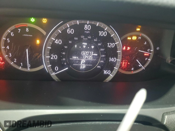 2014 Honda Accord Sedan EX-L with VIN 1HGCR2F80EA165531, listed as a Copart auction lot 47228985 with 132,073 mi miles and Salvage Title. Bid and sale history available at carsss.com. Image 9.