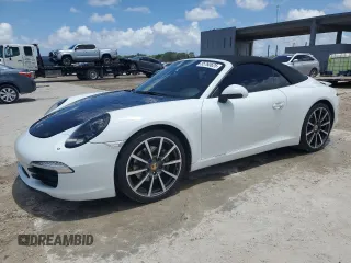 2014 Porsche 911 Carrera with VIN WP0CA2A9XES140829, listed as a Copart auction lot 55760625 with 38,013 mi miles and Salvage Title. Bid and sale history available at DreamBid. Image 1.