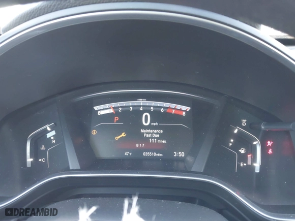 2019 Honda CR-V EX with VIN 5J6RW2H55KL033427, listed as a IAAI auction lot 41446877 with 35,510 mi miles. Bid and sale history available at carsss.com. Image 7.