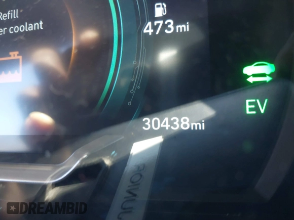 2022 Hyundai Ioniq Limited with VIN KMHCX5LD5NU265674, listed as a IAAI auction lot 41456208 with 30,438 mi miles and . Bid and sale history available at DreamBid. Image 15.