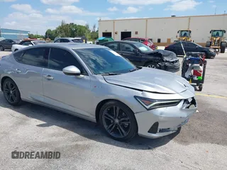 2023 Acura Integra w/A-Spec Package with VIN 19UDE4H39PA009519, listed as a IAAI auction lot 42168571 with 14,661 mi miles and . Bid and sale history available at DreamBid. Image 1.