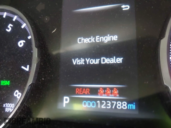 2022 Toyota RAV4 LE with VIN 2T3G1RFV4NW289230, listed as a IAAI auction lot 42036876 with 123,788 mi miles. Bid and sale history available at carsss.com. Image 15.