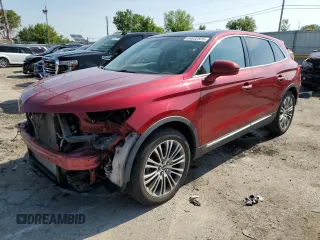 2016 Lincoln MKX Reserve with VIN 2LMTJ6LP6GBL37657, listed as a Copart auction lot 64032825 with 110,538 mi miles and Salvage title. Bid and sale history available at DreamBid. Image 1.