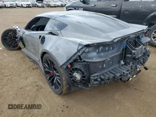 2017 Chevrolet Corvette Z06 3LZ with VIN 1G1YU2D63H5603923, listed as a Copart auction lot 66777484 with 0 mi miles and Salvage Title. Bid and sale history available at carsss.com. Image 2.
